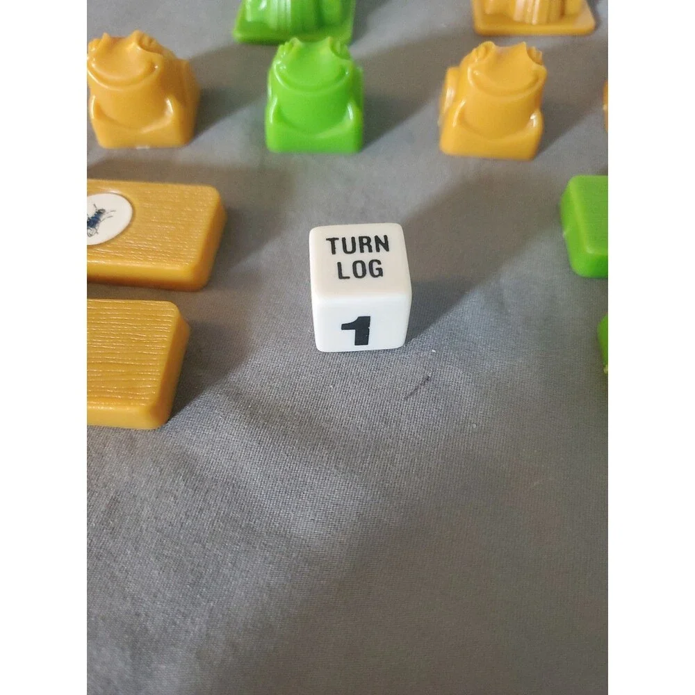Vintage 1981 Milton Bradley Frogger Board Game Replacement Cars, Frogs and logs
